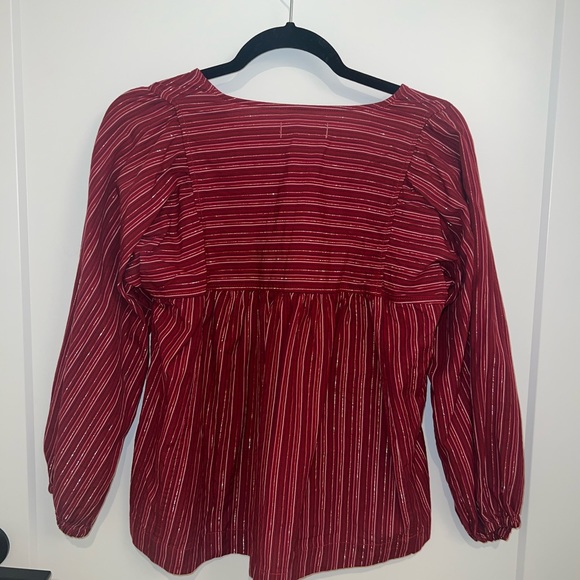 Striped Madewell Long Sleeve Blouse - Picture 2 of 2